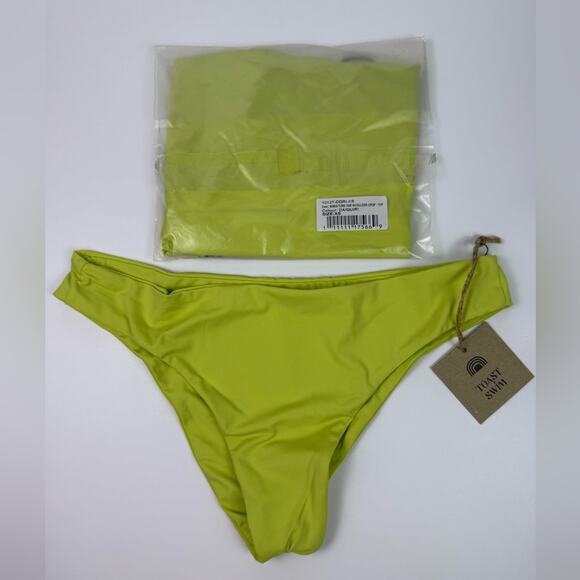 NWT Free People x Toast Bikini Set One Shoulder Top Low Rise Bottom
Daiquiri XS - Picture 3 of 10